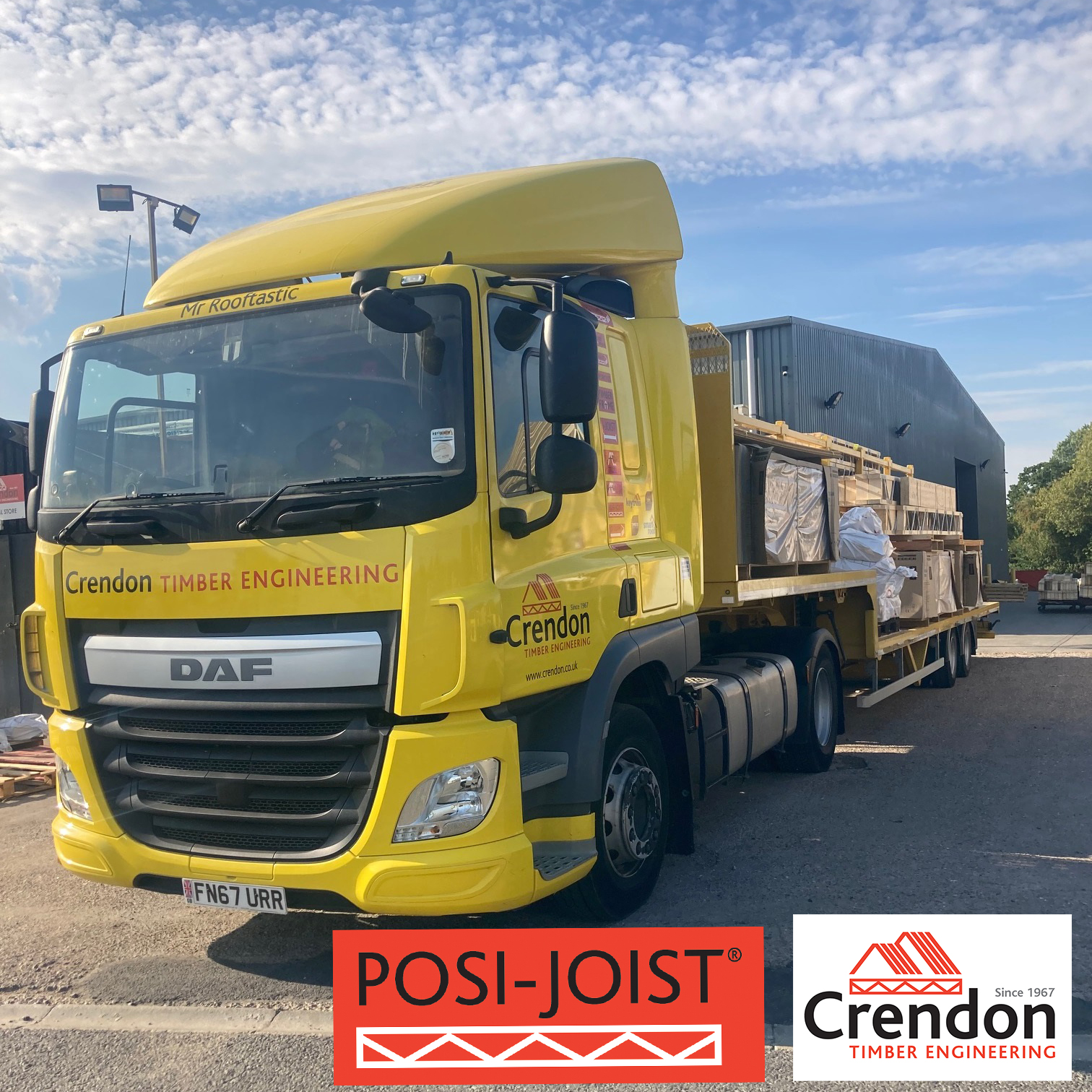 Full load of Posi-Joist Metal Web Joists and 22mm protect TG4 decking all delivered 100% On Time In Full for a new development in East Sussex.