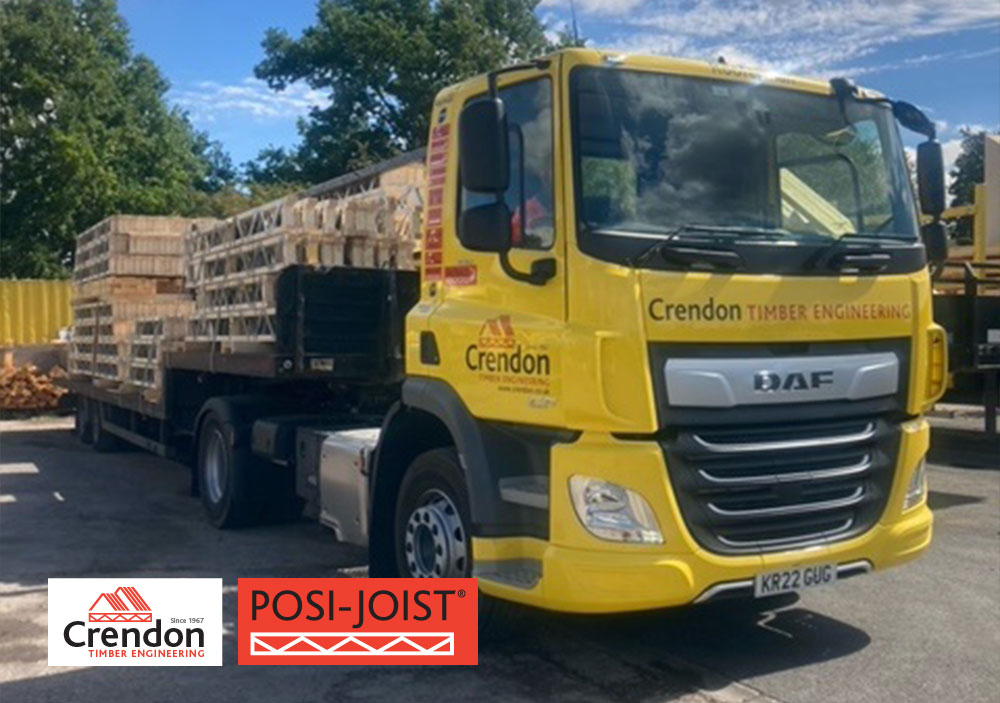 Another full load of Posi-Joists ready for delivery from Crendon 100% on time in full for a new housing development in Bury St Edmunds