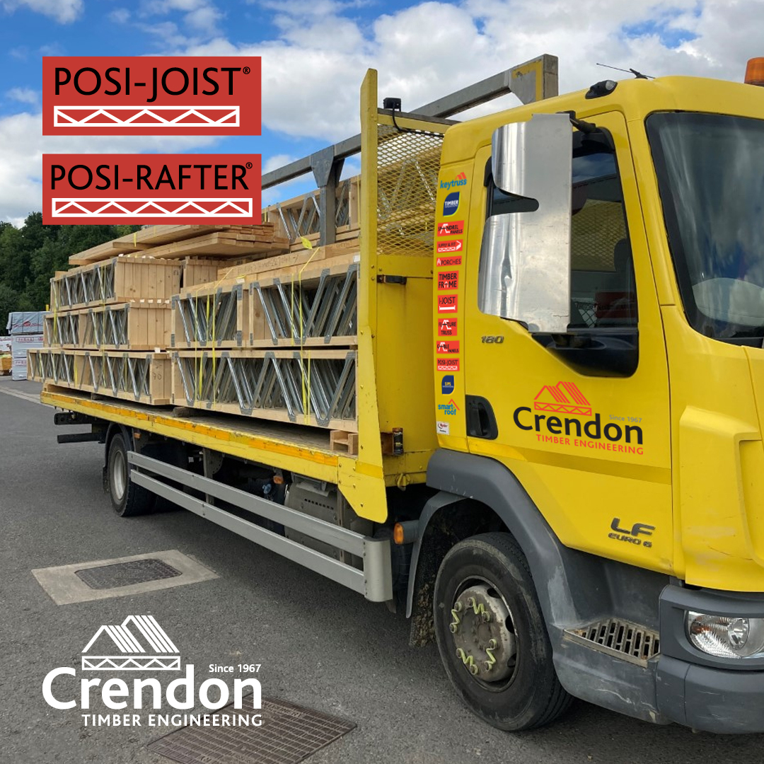 Another Full Load of 421 mm Deep , 8m Span Posi-Joists for a large Flat Roof on a Block of Flats all Delivered 100% On Time In Full from Crendon, Long Crendon Branch