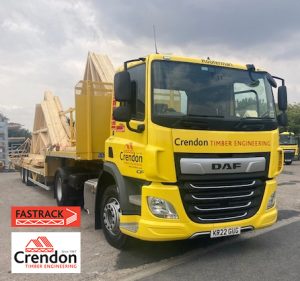 The Maiden Delivery this week for our Latest addition to our HGV Fleet “ Rooferman” with a Full Load of Trusses for a New Housing Site in Ely