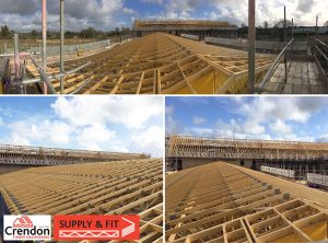 Another 80 Bed Care Home Truss Roof installation