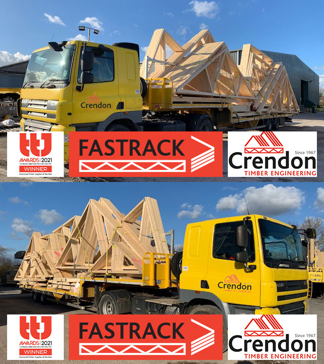 Another Full Load of Trusses ready for delivery 100% On Time In Full.