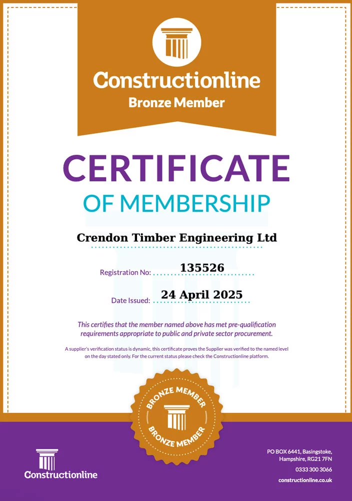 Constructionline Bronze Certificate