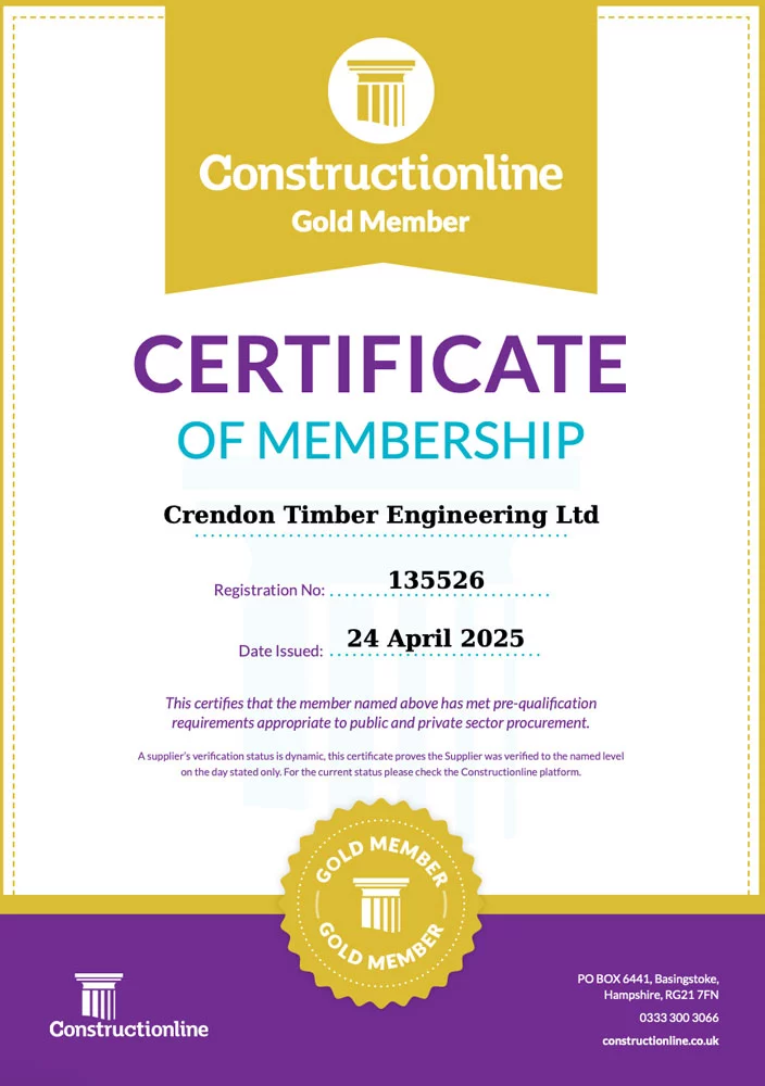Constructionline Gold Certificate