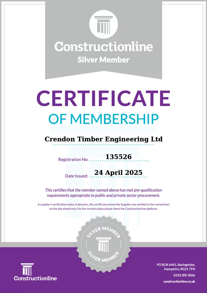 Constructionline silver certificate