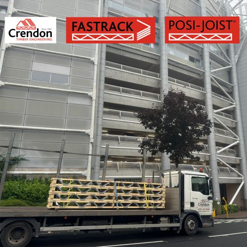 Our Crendon Timber Engineering Washington branch recently made a Posi-Joist delivery to St James Park, the home of Newcastle United Football.