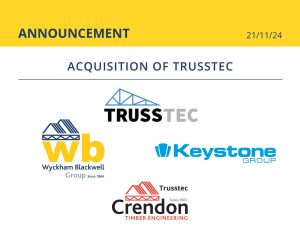 Wyckham Blackwell and The Keystone Group are delighted to announce their joint acquisition of the name and trading style of Trusstec Ltd on 21/11/24