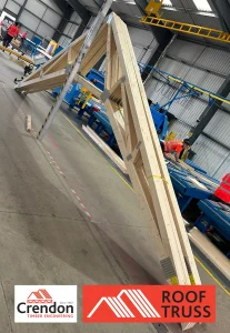 Scissor-type Roof Truss recently supplied to Bellway Essex for their Sales Centre at Rivenhall