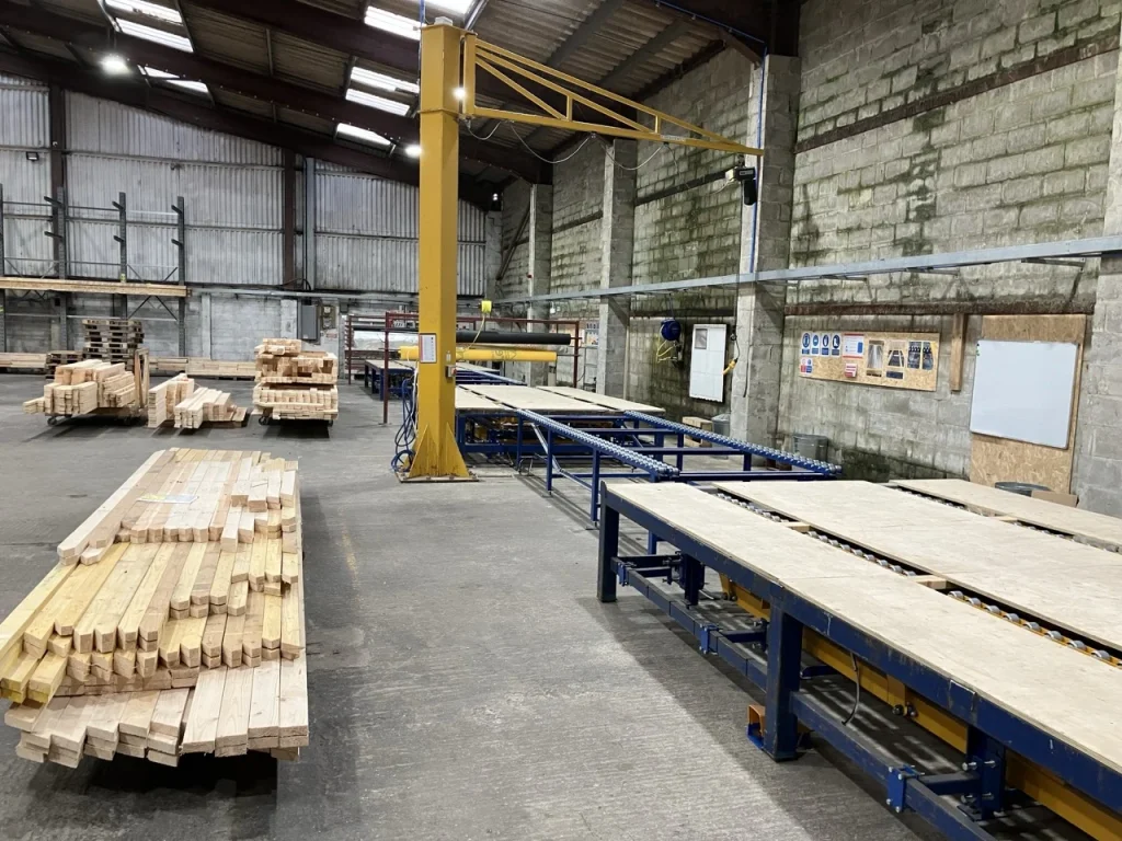Inside of timber factory