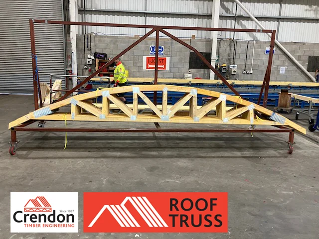 Image-1- (1) A curved Roof Truss.