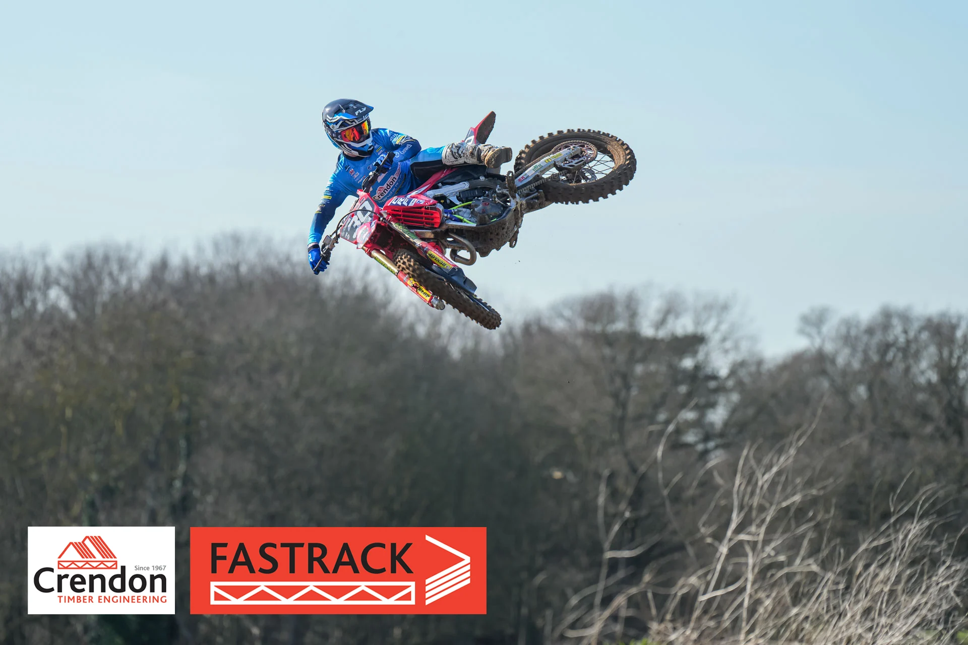 A biker in the air.