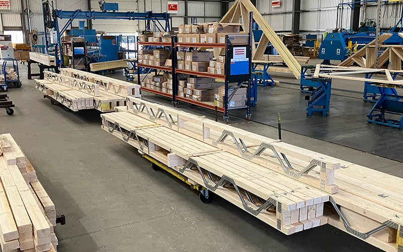 Warehouse full of machinery, products and materials