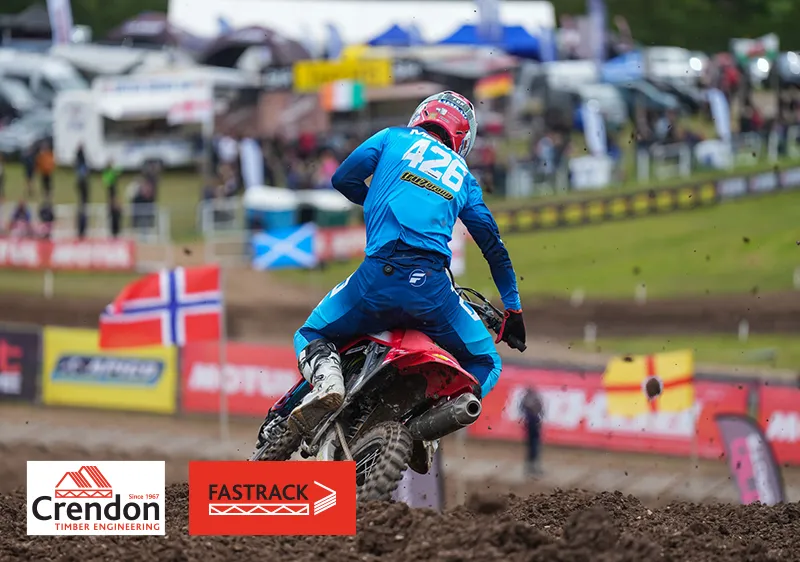 Back of man on dirt bike 