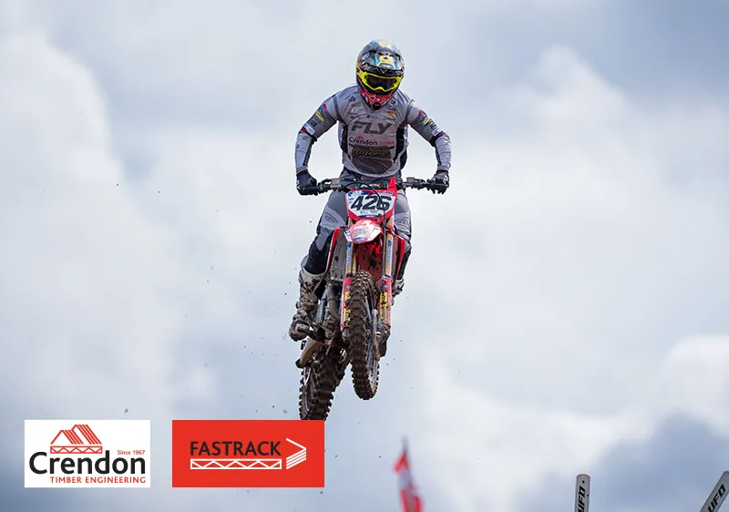 Man on bike in the air making a jump