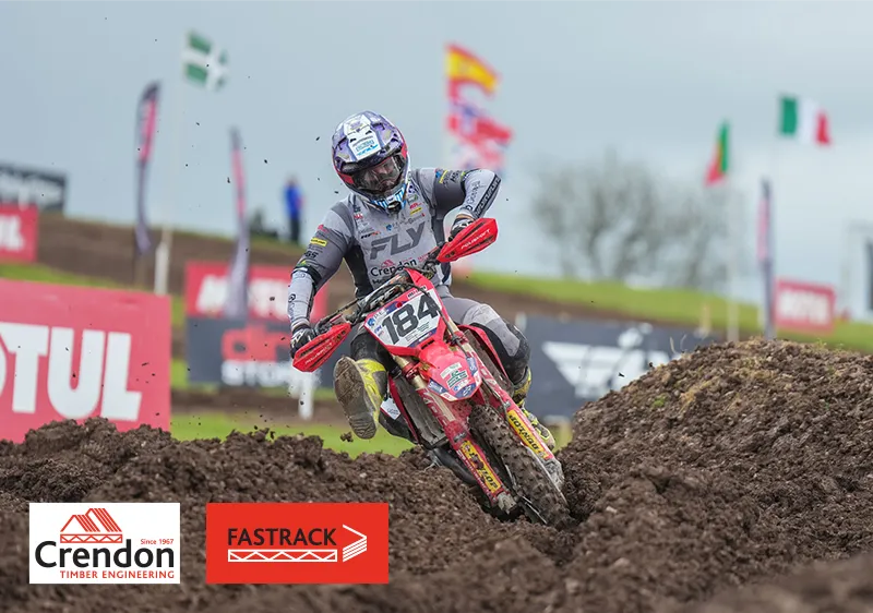 Man on bike on dirt track