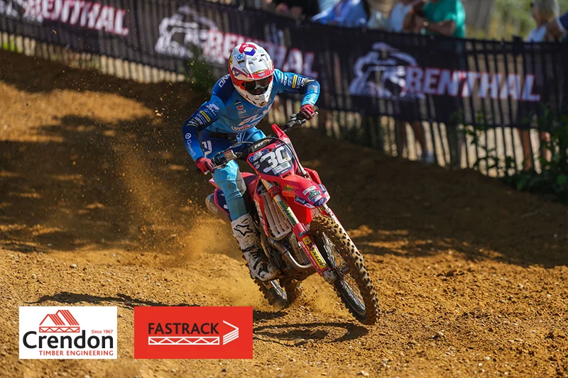 Motorcross rider on course