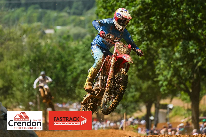 Motorcross rider on course