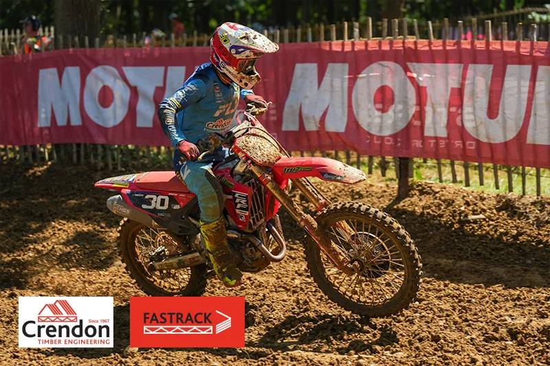 Motorcross rider on course