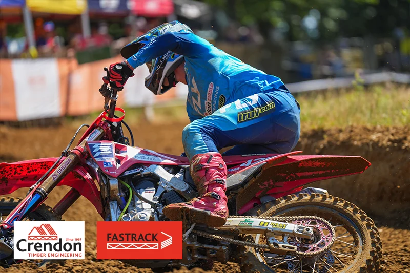 Motorcross rider on course