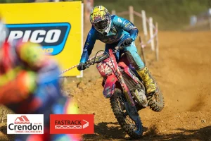 Motorcross rider on course