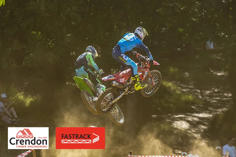 Motorcross rider on course