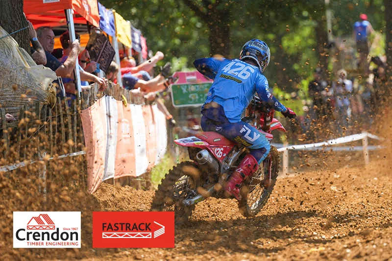 Motorcross rider on course