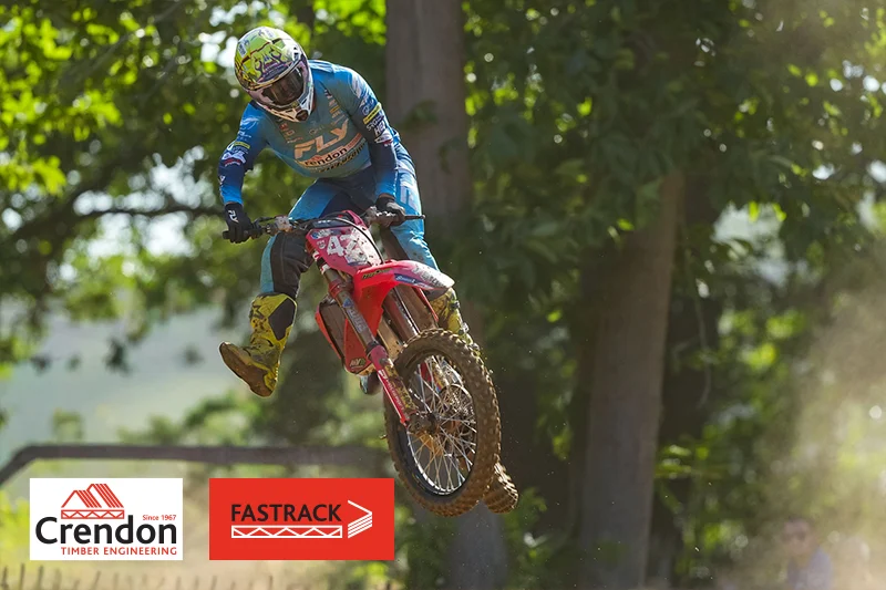 Motorcross rider on course