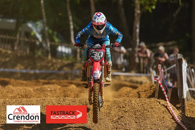 Motorcross rider on course