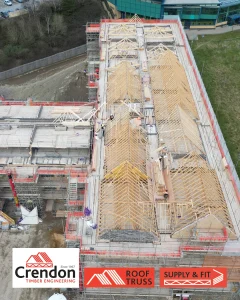 Timber Roof carcass for the Brambles development