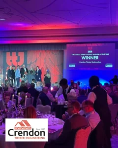 Crendon Timber Engineering Awarded the TTJ Structural Timber Systems Supplier of the Year for 2026