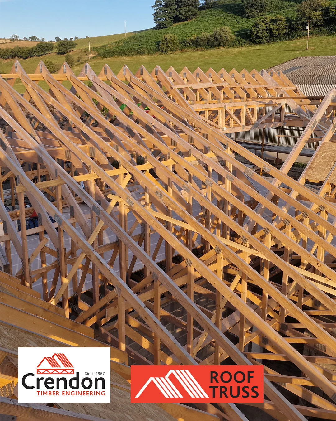engineered timber solution for the re-roofing of an existing premises
