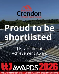 Crendon shortlisted for the TTJ Environmental Achievement Award 2026!