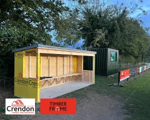 New dugout at Rockland United Football Club