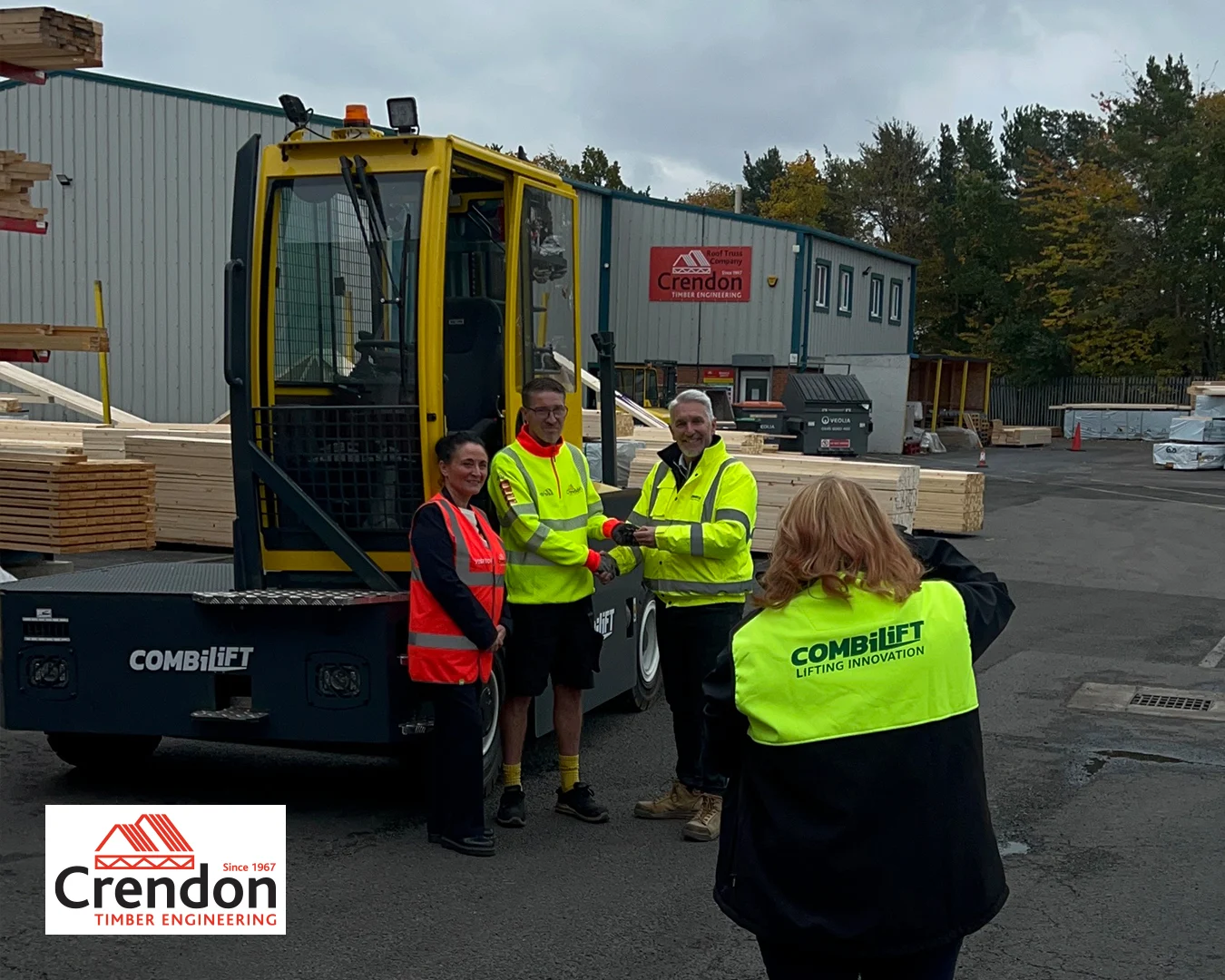Combilift and Washington branch team shaking hands